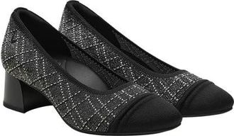 Vivaia Julie Arch Pro Chunky Heels in Black White Large Tweed at Nordstrom, Size 6.5