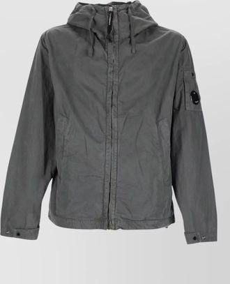 C.P. Company hooded jacket long sleeves adjustable cuffs