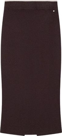 A|X Armani Exchange Pencil Midi Rok - Dames - Kokerrokken - Zwart - L - Wol - Rokken