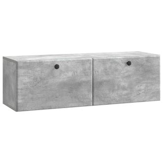 vidaXL Mueble De Tv De Pared 98 X 31 X 30 Cm Gris Hormig&oacute;n Vidaxl