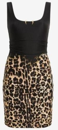 Roberto Cavalli Stretch Nylon Mini Dress, Brand Size 40 ( US Size 6 )