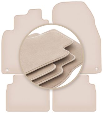 OEM Alfombrillas Beige Premium Para: Saab 9-3 Ii Y3sf Familiar, Sed&aacute;n 2002-2014