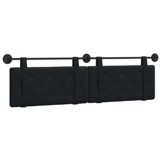 vidaXL Cabecero Colgante Negro Terciopelo Vidaxl