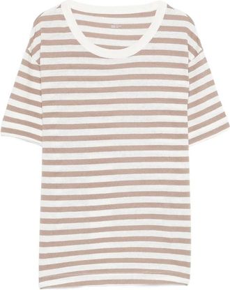 Majestic Filatures Striped Short-sleeve T-shirt