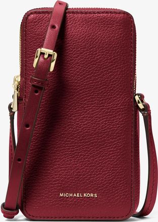 Michael Kors Jet Set Small Pebbled Leather Smartphone Crossbody Bag