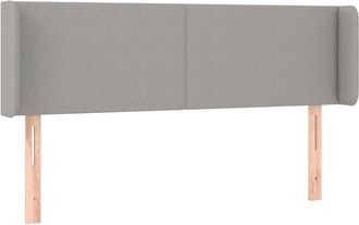 vidaXL Cabecero Con Led De Tela Gris Claro 147x16x78/88 Cm Vidaxl