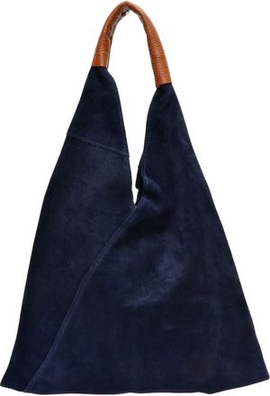 Anna Luchini Blauw Rundleer Tas