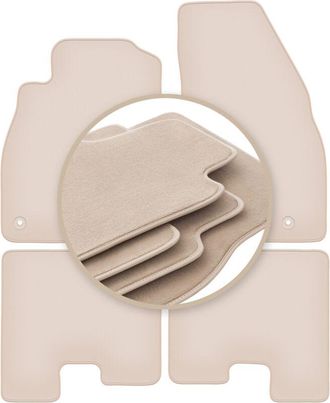 OEM Alfombrillas Premium Beige Para: Opel Adam Hatchback 2012
