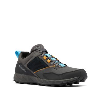 Columbia Mens Flow District Sneaker, Dark Grey/Cyan Blue, 7.5 UK