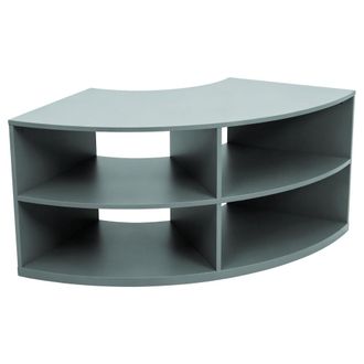 Oviala Mueble de televisi&oacute;n esquinero de 120 x 59 cm verde oscuro