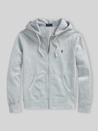 Polo Ralph Lauren Regular Fit Sweatjacke aus Baumwoll-Mix in Mittelgrau, Gr&ouml;&szlig;e XXL