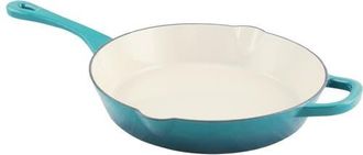 Crock-pot 12 in. Round Enameled Cast Iron Skillet in Blue at Nordstrom