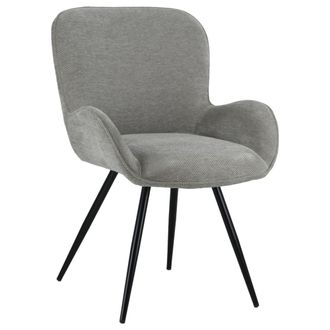 Happy Garden Silla de chenilla gris