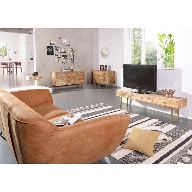 Naturoo home24 Kommode Yearby 95 x 75 x 45cm Braun ab 479,99 €