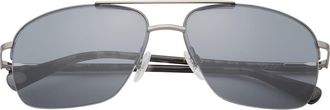 Ted Baker 59mm Rimless Navigator Sunglasses in Grey/Silver at Nordstrom Rack