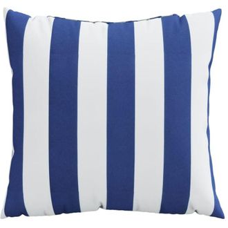 vidaXL Cojines 4 Unidades Tela A Rayas Azul Y Blanco 60x60 Cm Vidaxl