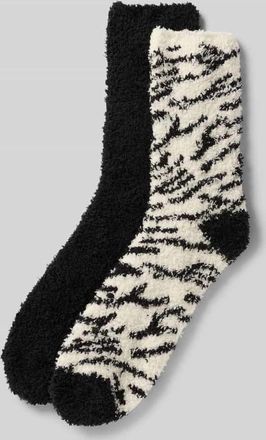 Camano Socken aus Teddyfell im 2er-Pack in Black, Größe 35-38