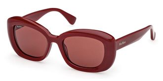 Max Mara MM0170 69S Womens Sunglasses Burgundy Size 53