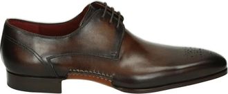 Magnanni Bruin leren zakelijke schoenen - Heren - Nette schoenen - Bruin - 45 EU - Schoenen