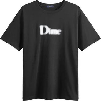 Dime T-shirt met logo - Zwart