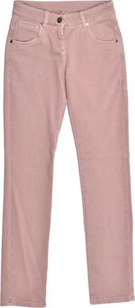 Brunello Cucinelli Pink Sand Denim Trousers, Brand Size 44 (US Size 10)