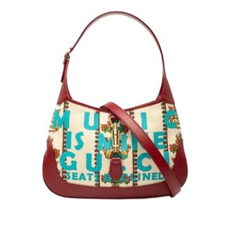 Gucci Vintage, unisex, Beige, ONE Size, Leer, Pre-owned Jackie 1961 Schoudertas