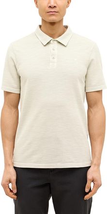 Mustang Kurzarmshirt MUSTANG Herren Style Palco, Herren, Gr. 3XL, beige, Piqu&eacute;, 100% Baumwolle, Shirts Kurzarmshirt