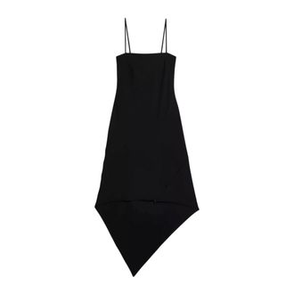 Helmut Lang Black Scarf Dress - female - Helmut Lang - Party Dresses - Black - 2XS - Dresses