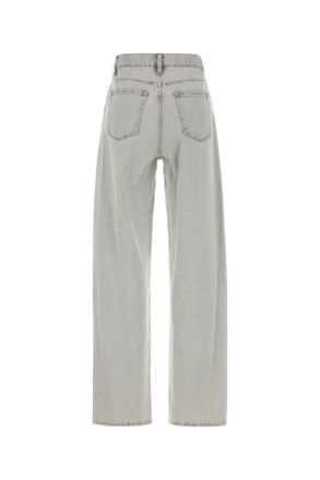 Jil Sander Womens Light Grey Denim Jeans Slate Exterior: Cotton