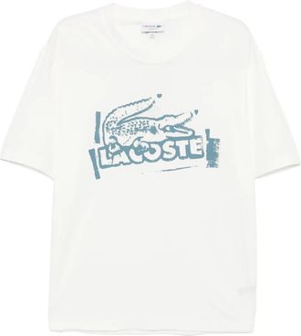Lacoste cotton printed T-shirt - men - Organic Cotton - 7 - White