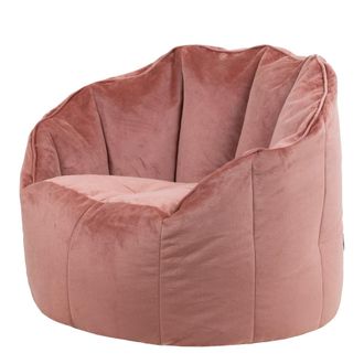 Icon Brand Puf sill&oacute;n de terciopelo rosa