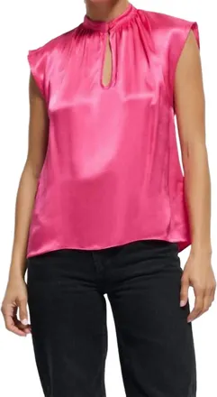 Nation Ltd Jeanne Top In Pink Flambe