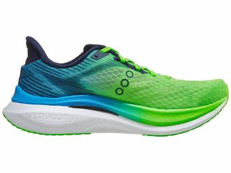 Saucony Mens Endorphin Speed 5 Running Shoes In Slime/cobalt