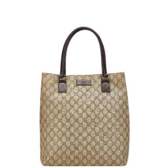 Gucci Pre-owned Plastic Tote Bag - Dames - Vintage Shopper - Beige - ONE Size - Vintage
