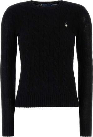 Polo Ralph Lauren Wollen en kasjmieren trui - Dames - Ronde hals truien - Zwart - XL - Wol - Truien & Vesten