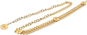 Chanel Pre-owned Metal Chain-Link Belt - Dames - Vintage Accessoires - Geel - ONE Size - Vintage
