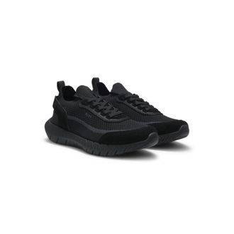 BOSS Sock sneakers with suede trims