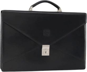 Loewe Pre-owned Handbags, female, Black, Size: ONE SIZE Pre-owned Business Bag