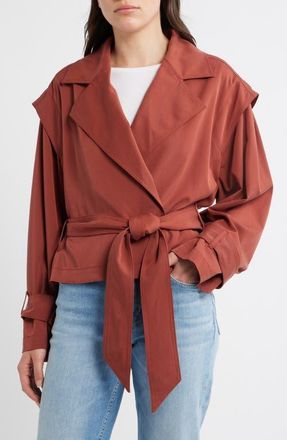 Boss Orange by Hugo Boss Jophelia Trench Jacket in Henna at Nordstrom, Size 10
