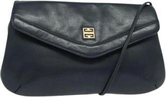 Givenchy Pre-owned Cross Body Bags, female, Blue, Size: ONE SIZE Pre-owned Leather Cross Body Bag