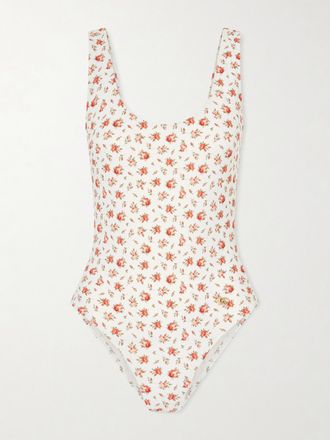 Dolce & Gabbana Costume Da Bagno Floreale - Bianco