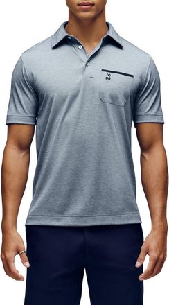 Psycho Bunny Hadley Performance Piqué Polo in Blue at Nordstrom Rack, Size 3