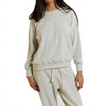 perfectwhitetee Saylor Pullover In Oatmeal