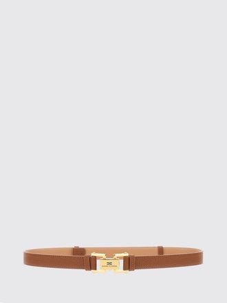 Elisabetta Franchi Slim Grained Calf Leather Belt