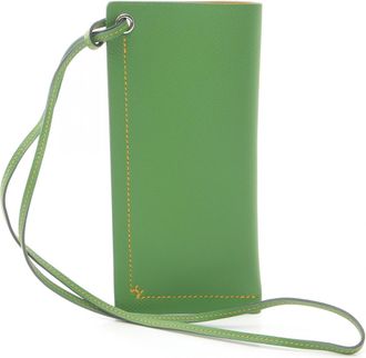 Hermès Sellier Green Vert Epsom Leather Pouch (Pre-Owned)