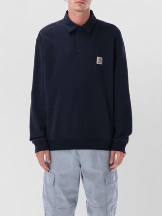 Carhartt Work in Progress polo collar sweatshirt heavy cotton jersey