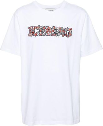 Iceberg White Cotton T-shirt