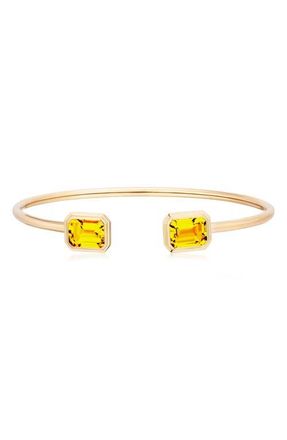 Goshwara Manhattan Round Flex Cuff in Yellow at Nordstrom