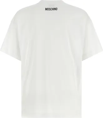 Moschino Womens White Cotton T-Shirt