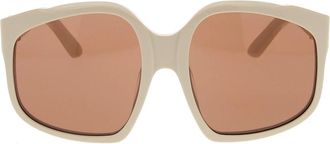 Miu Miu Stijlvolle zonnebril voor modeliefhebbers - unisex - Zonnebrillen - Beige - ONE Size - Accessoires